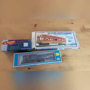 Lot of Miniature Train Accessories & Vintage Boxes